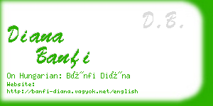 diana banfi business card